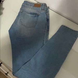 light blue jeggings from garage